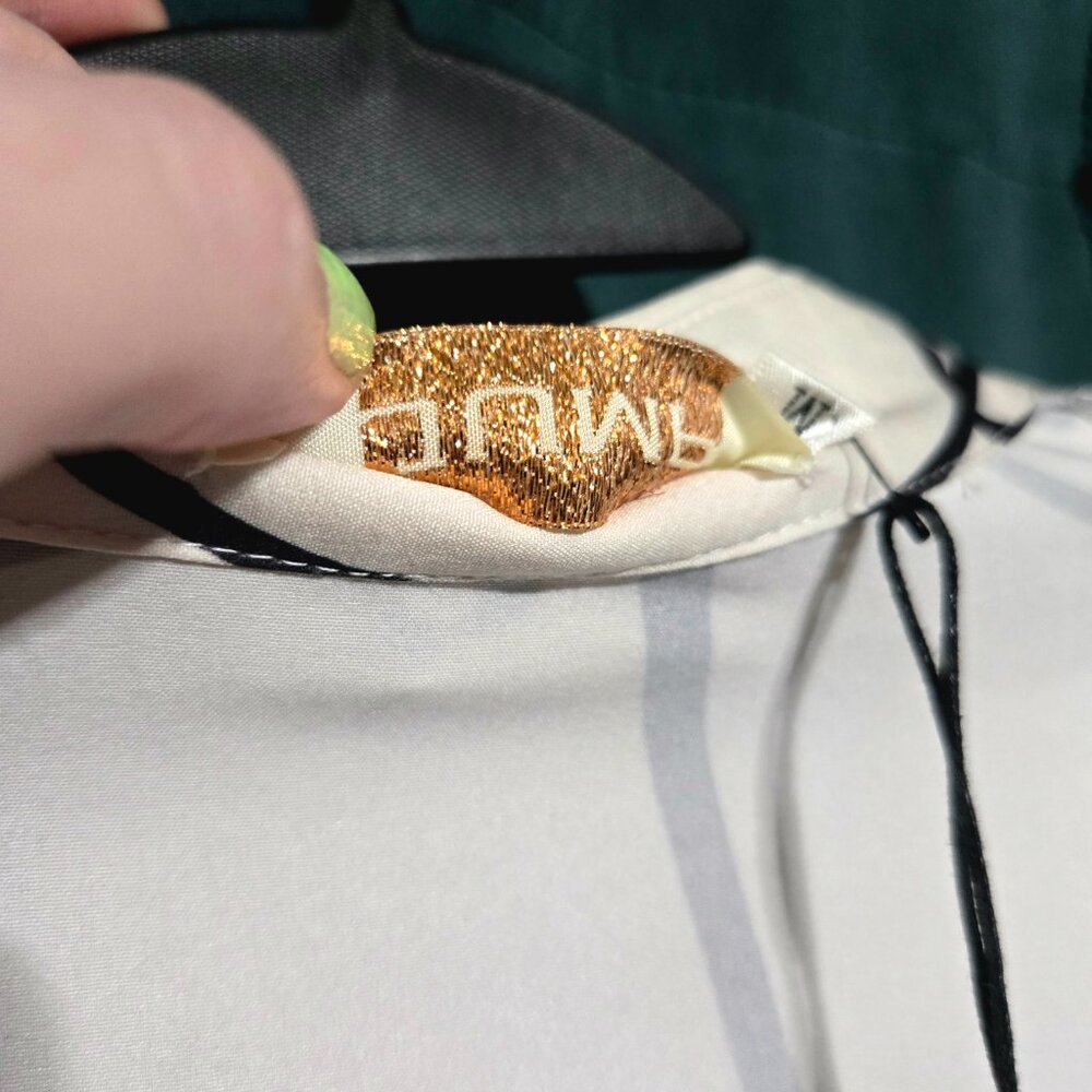 NWT JUMP Barcelona Black & White Abstract Maxi Dress - Size Medium - Picture 5 of 8